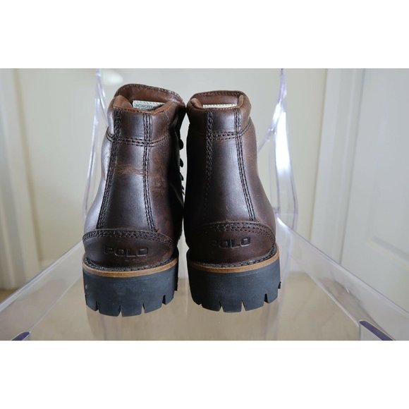 Ralph Lauren Polo Vintage 8.5M Leather Mountaineering Hiking Boots Alpine Trail - Picture 7 of 12